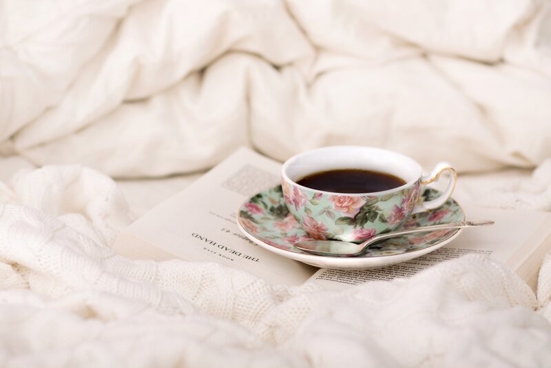 Floral Cup on Book