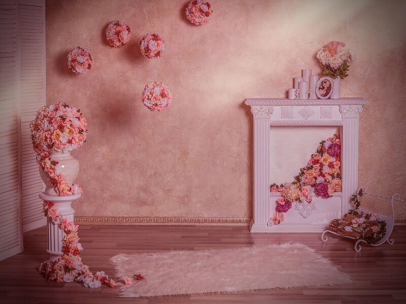 Floral-decorated Room
