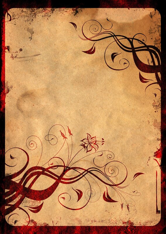 Floral Design on Paper
