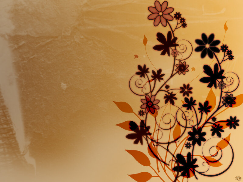 floral design on textured background