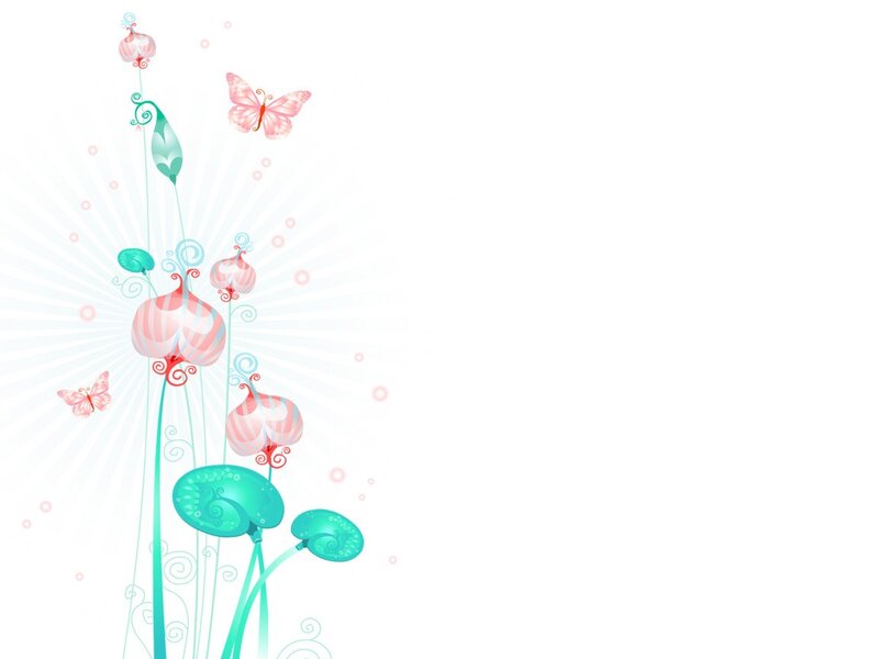 floral design with butterflies