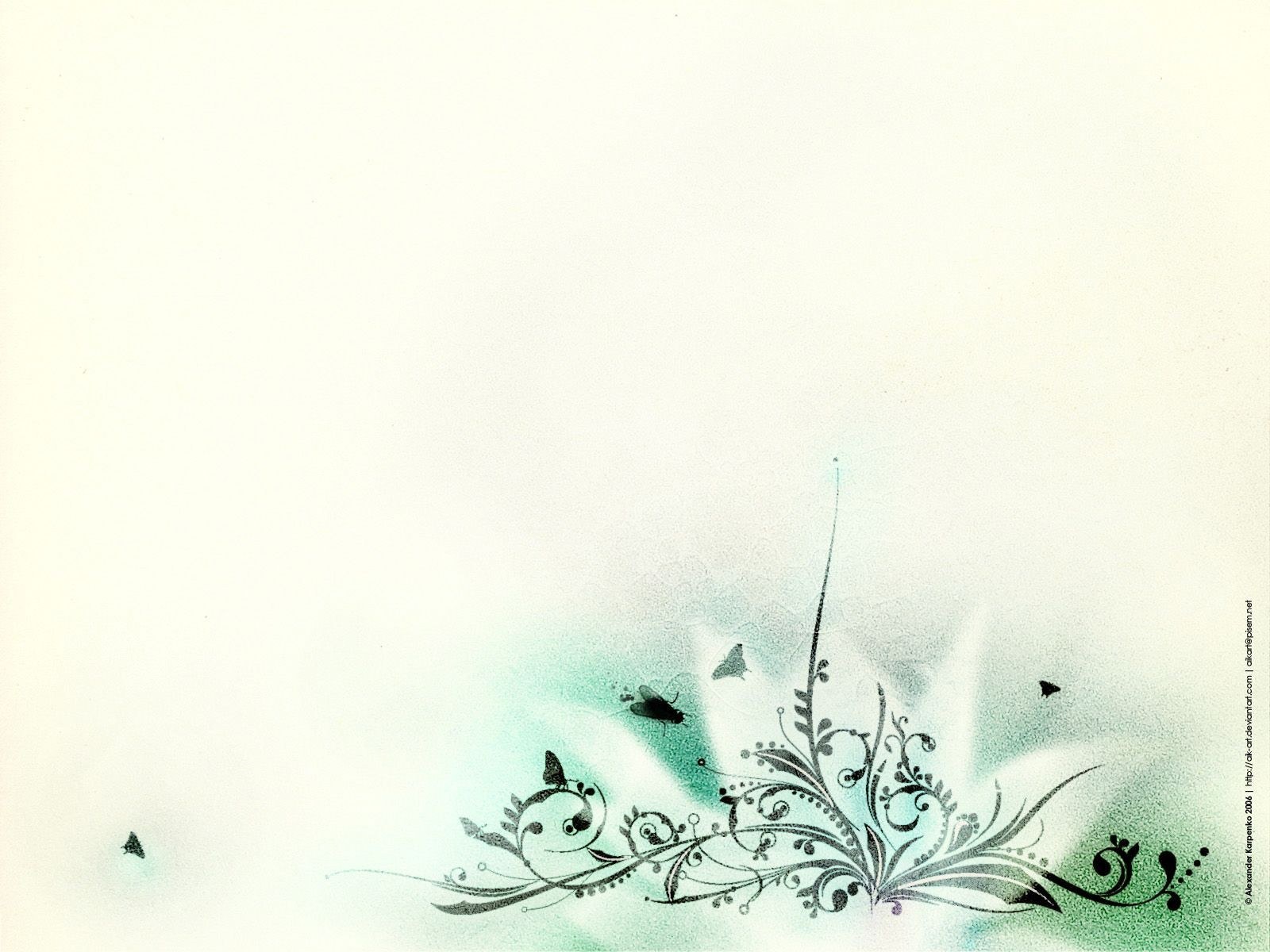 floral design with butterflies