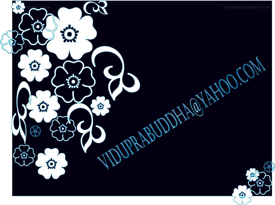 floral design with email watermark