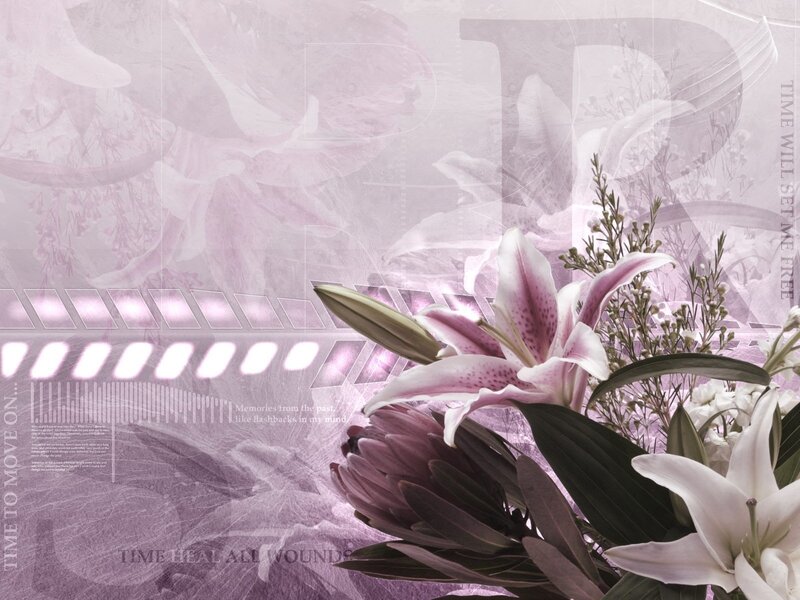 Floral design with film strip