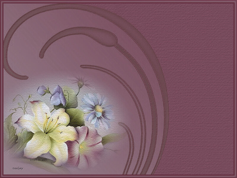 Floral design with lilies