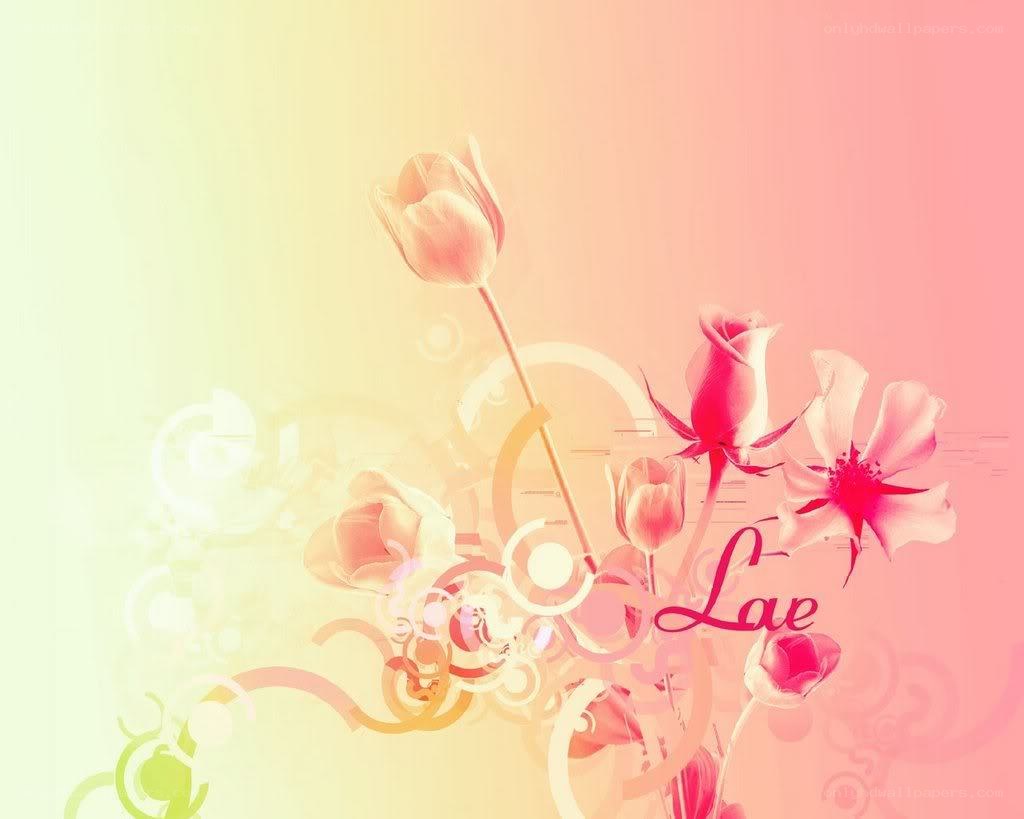 Floral design with name Lale