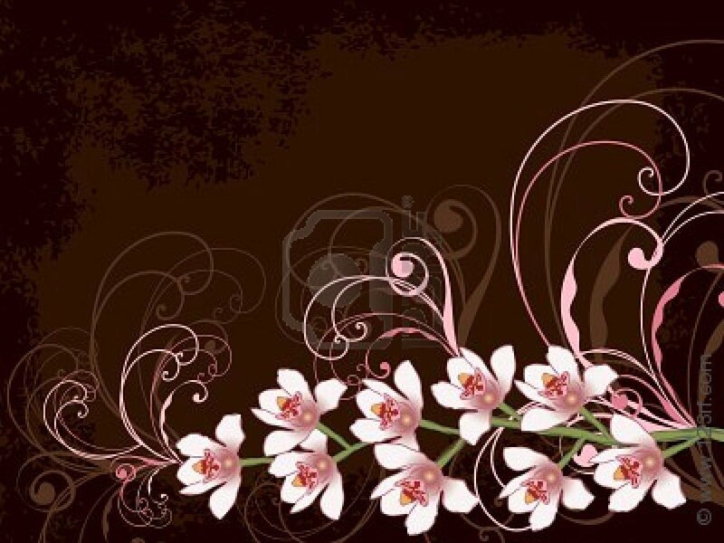 floral design with orchids