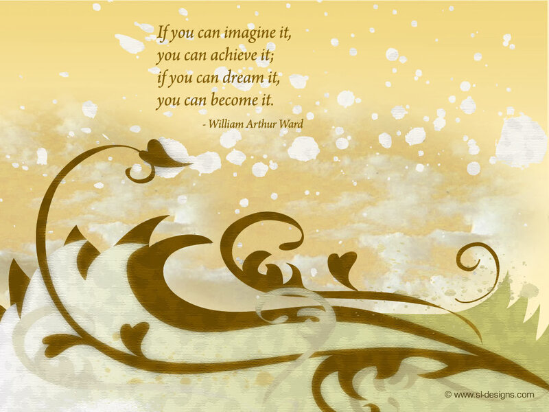 Floral Design with Quote