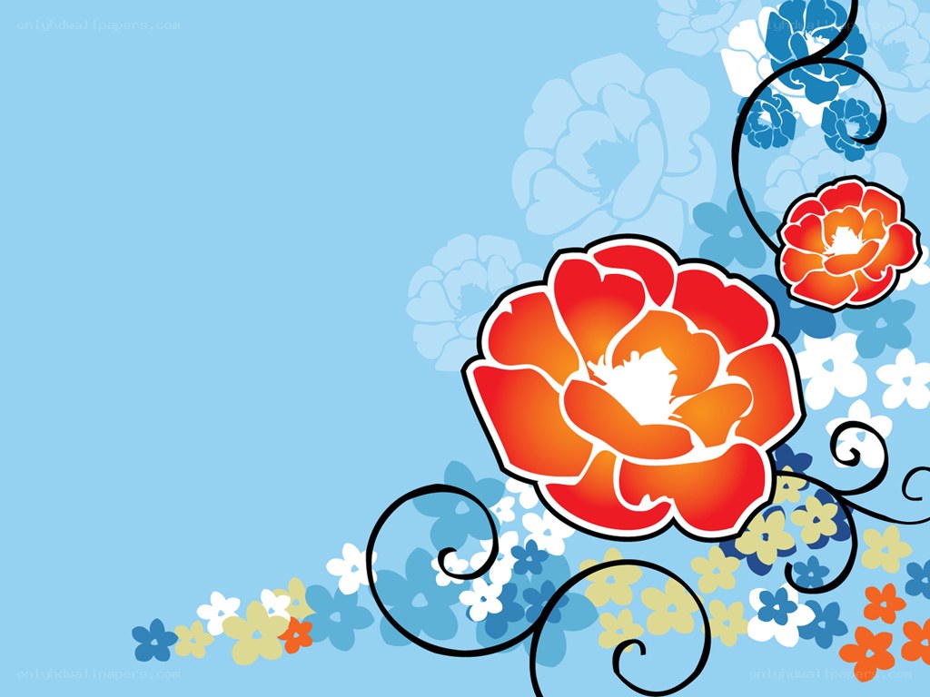 floral design with red flowers