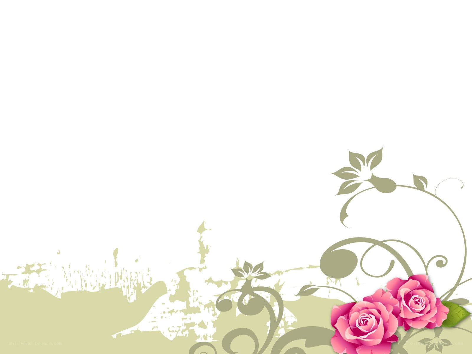 floral design with roses