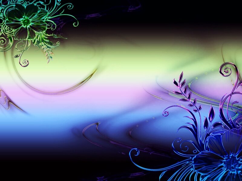 Floral Design with Swirls