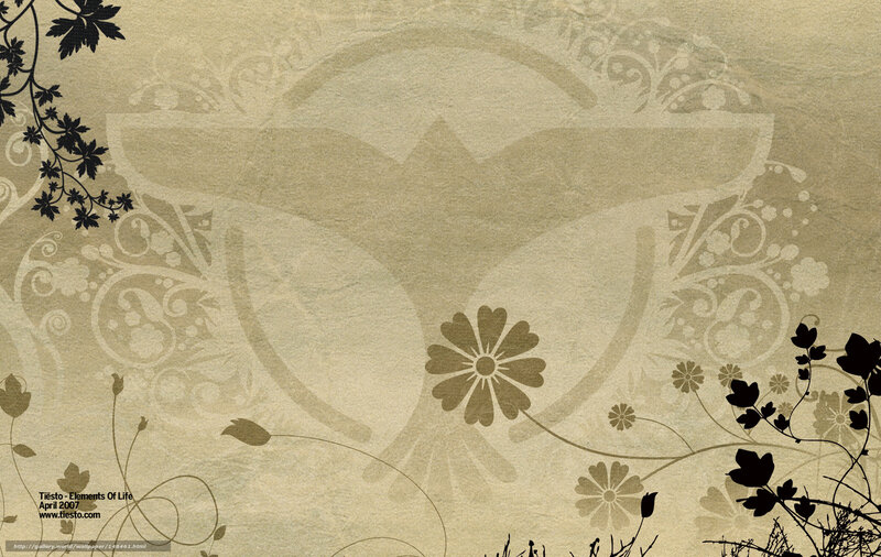 Floral design with Tiësto logo