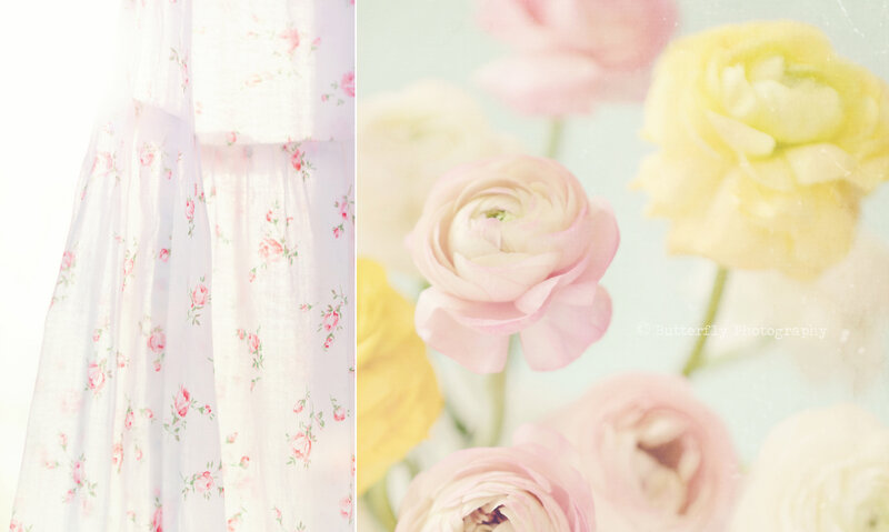 Floral Fabric and Flowers