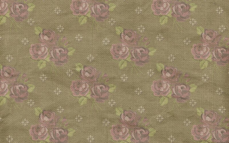 Floral Fabric Pattern — Brown, Calm