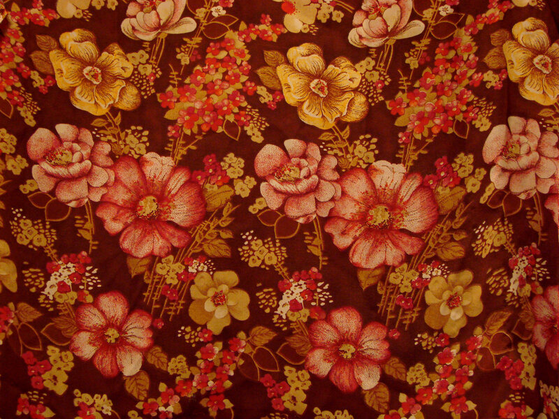 Floral Fabric Pattern — Brown