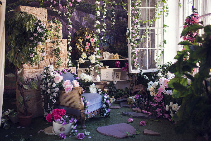 Floral Garden Scene