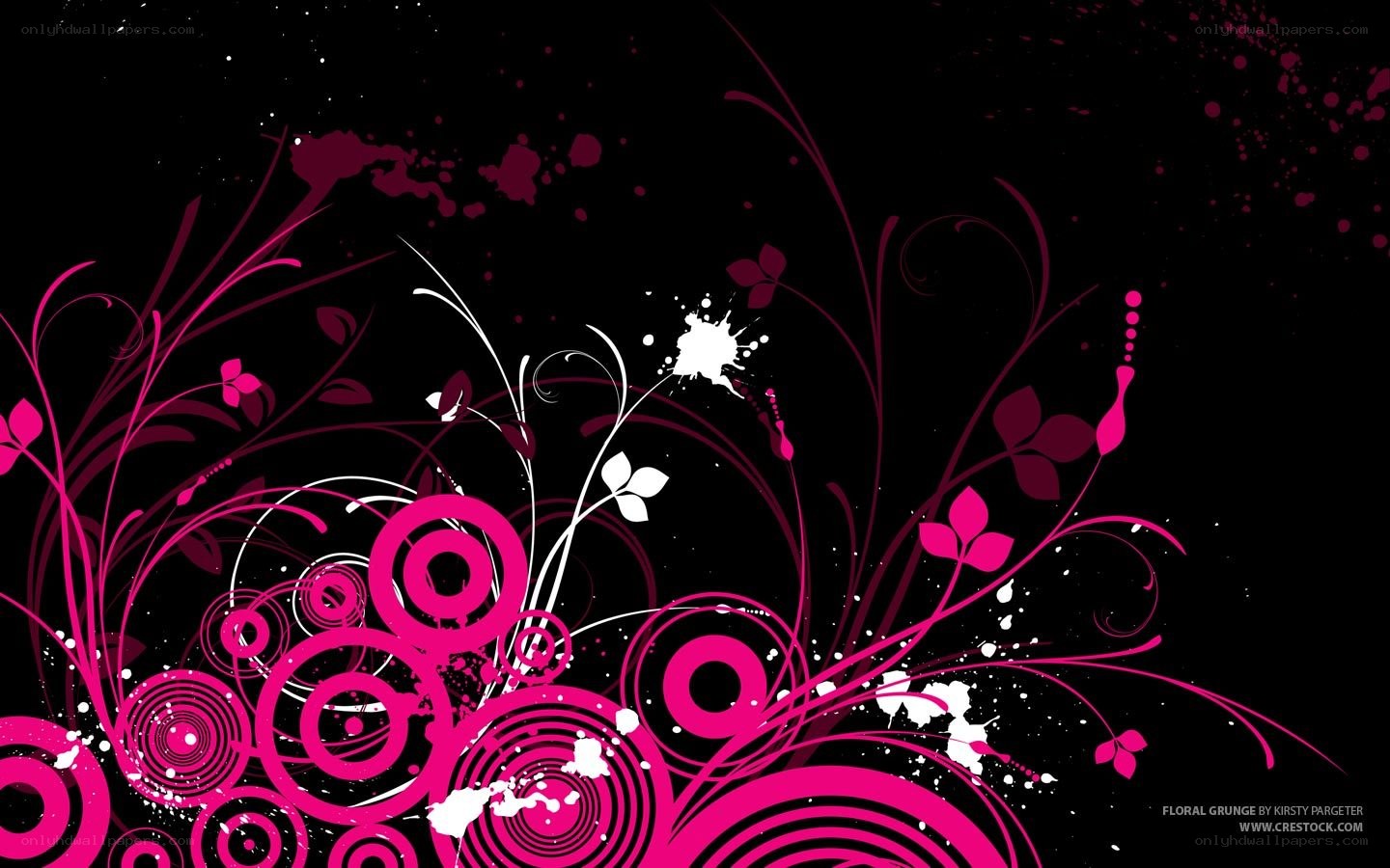 Floral grunge design