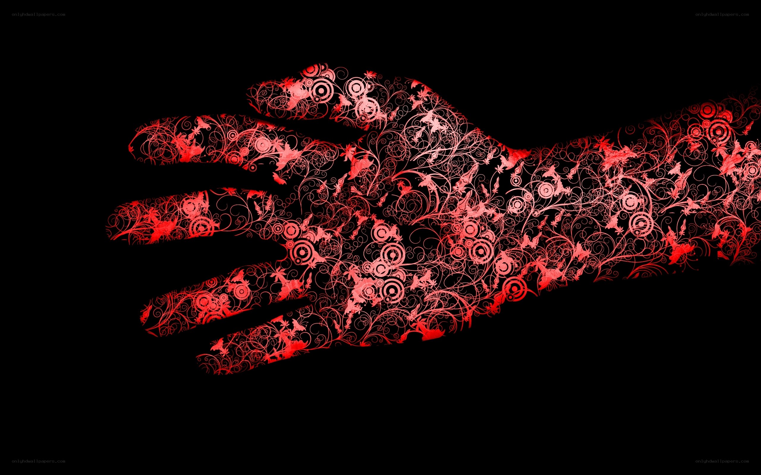 floral hand design