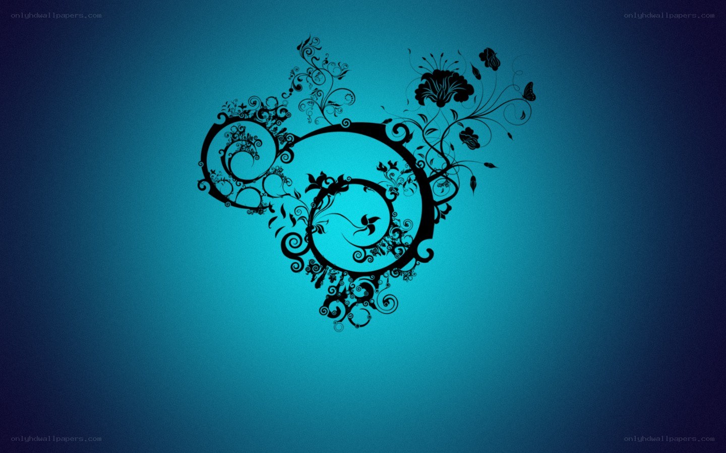 floral heart design