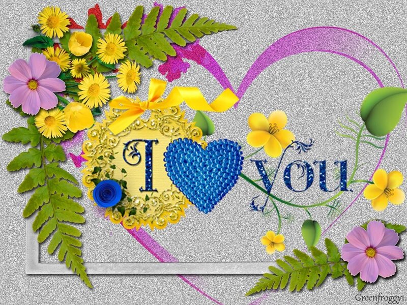 Floral Heart Design — Yellow