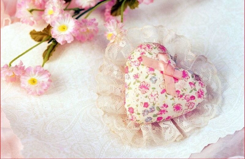 Floral Heart Pillow