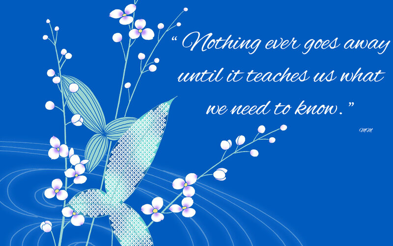 Floral Illustration with Quote