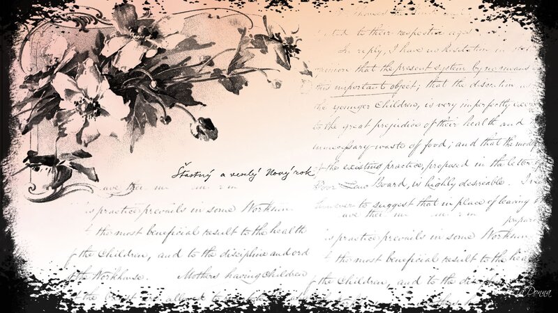 Floral Illustration with Text