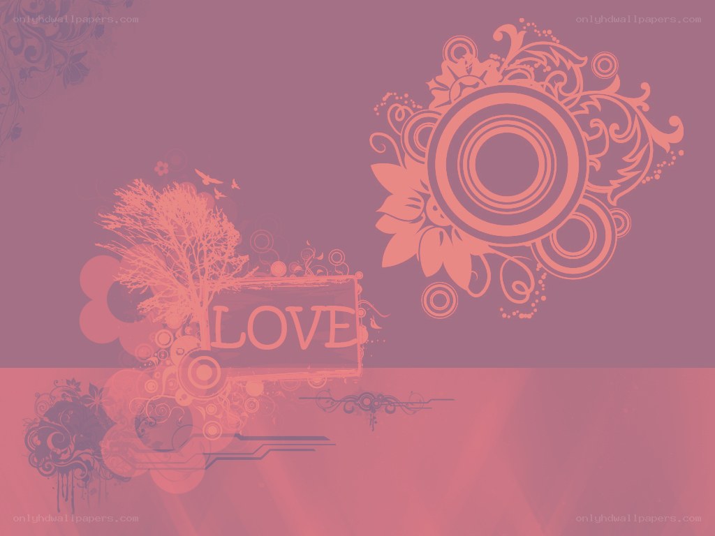 floral love design background