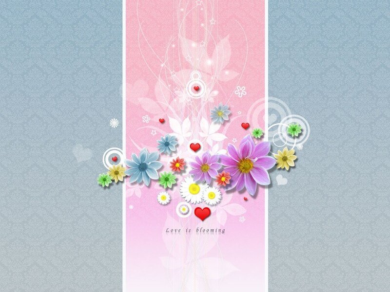 Floral love design