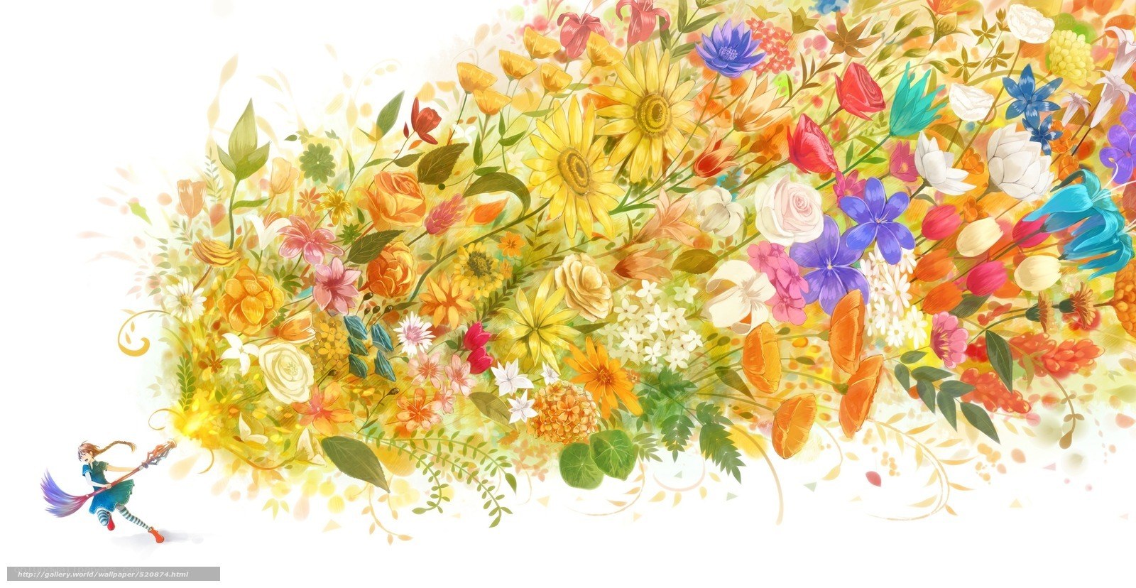 Floral magic burst
