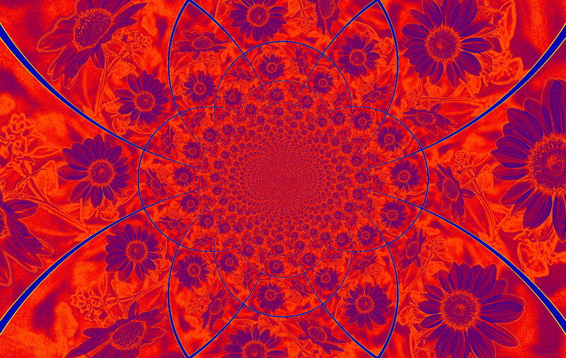 Floral Mandala Pattern — Red