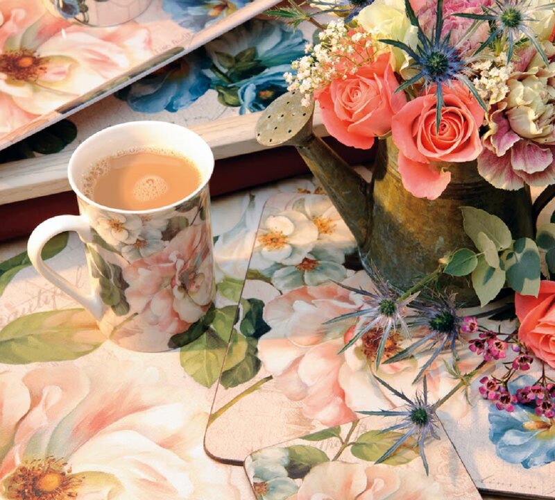 Floral Mug and Flowers — Pink