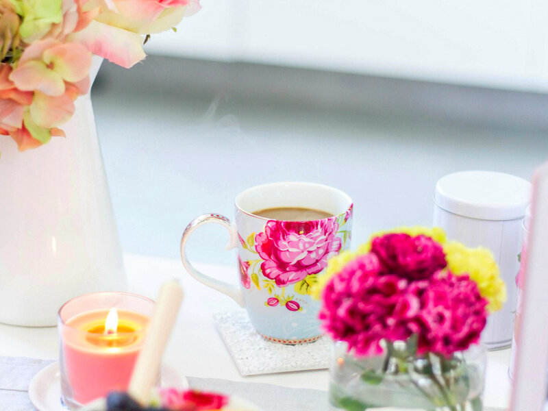 Floral Mug with Flowers