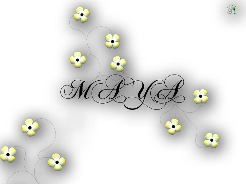 Floral name design