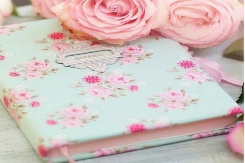 Floral Notebook with Roses