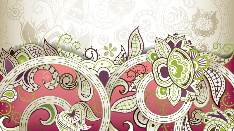 Floral Paisley Pattern — Pink