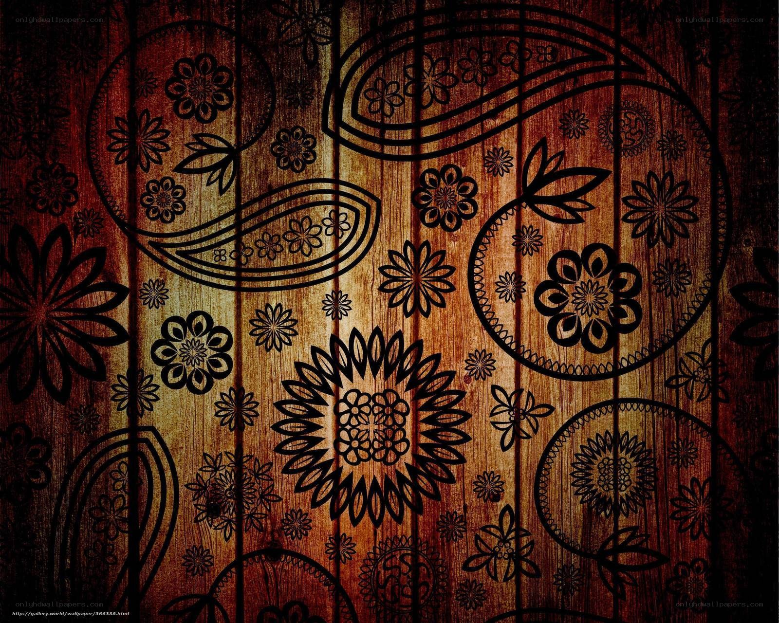 floral paisley wood texture