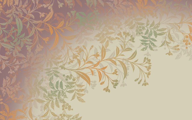Floral Pattern Background — Beige