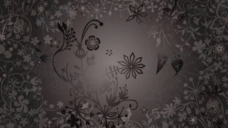 Floral Pattern Background — Gray