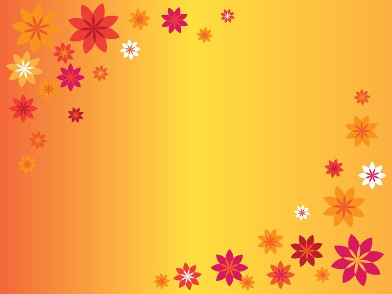 Floral Pattern Background — Yellow