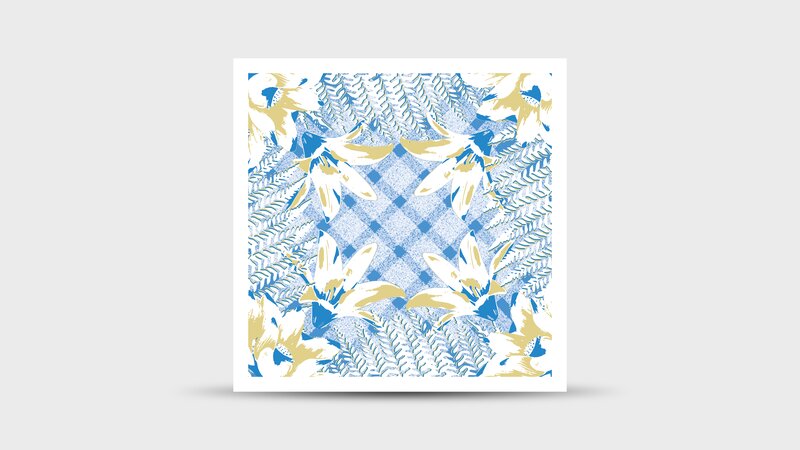 Floral Pattern Design — Blue