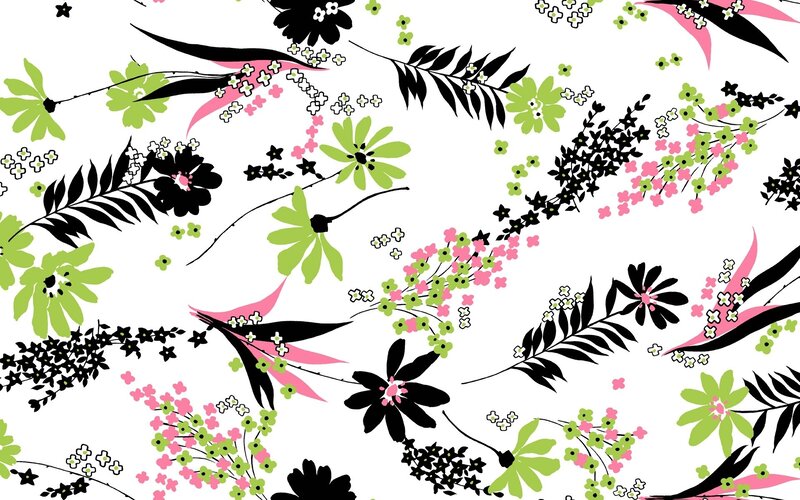 Floral Pattern Design — Green