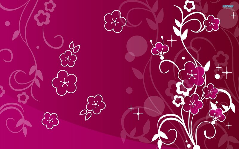 Floral Pattern Design — Magenta