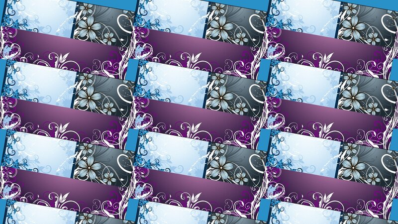 Floral Pattern Design — Purple, Ornate