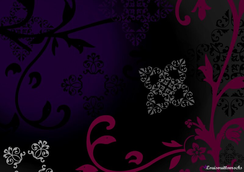 Floral Pattern Design — Purple