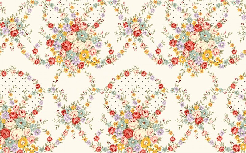 Floral Pattern Design — Red