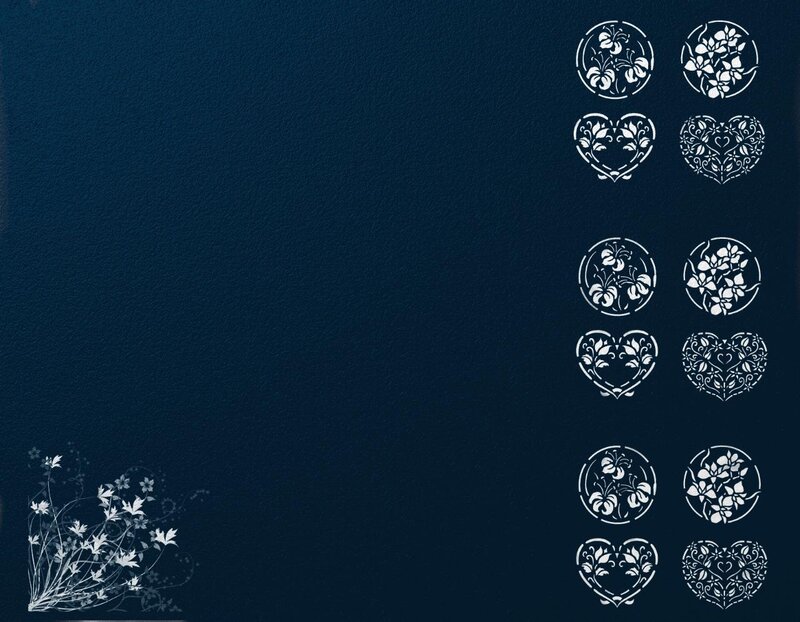 floral pattern design set