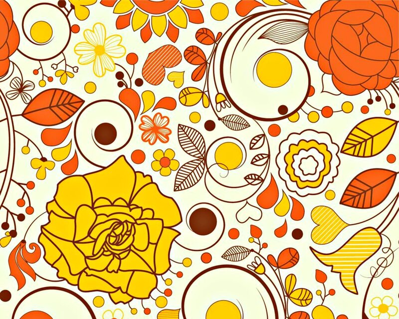 Floral Pattern Design — Yellow