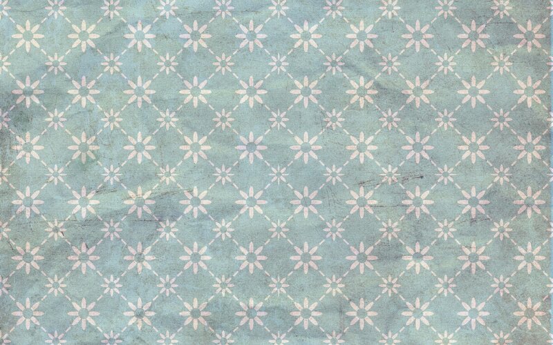 Floral Pattern on Fabric — Blue