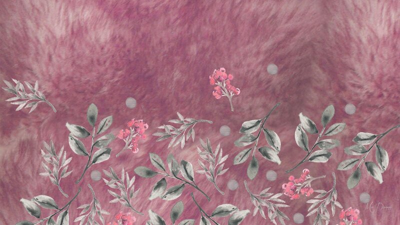 Floral Pattern on Fabric — Pink